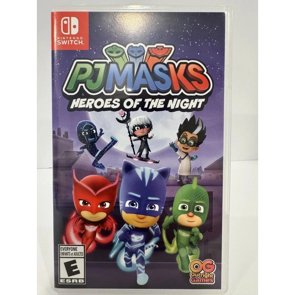 PJ Masks Heroes of the Night Nintendo Switch Video Game Physical Cartridge E